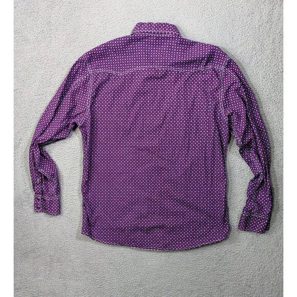 Cinch Modern Fit Shirt Mens Large Pearl Snap Cowboy Western Rodeo Geometric - Picture 2 of 11
